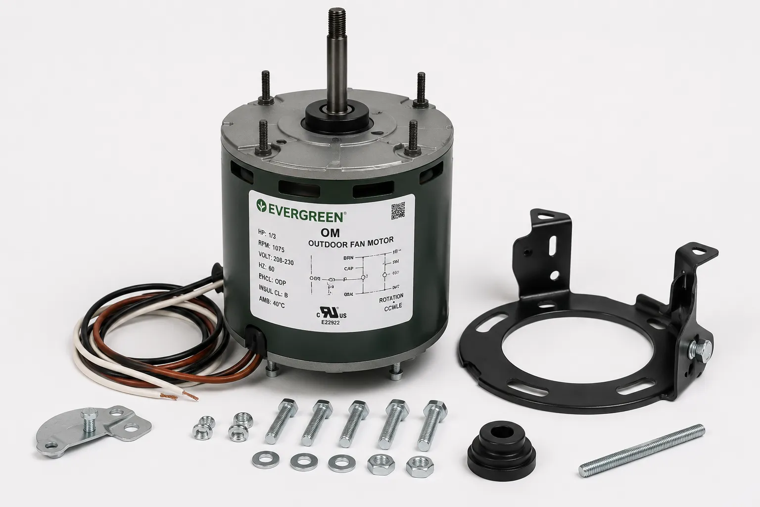 Evergreen OM Outdoor Fan Motor Installation